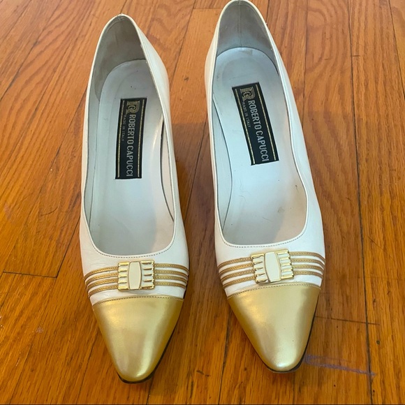 Vintage. Roberto Capucci. Italian Leather Shoes sz 9.5 - Picture 4 of 13